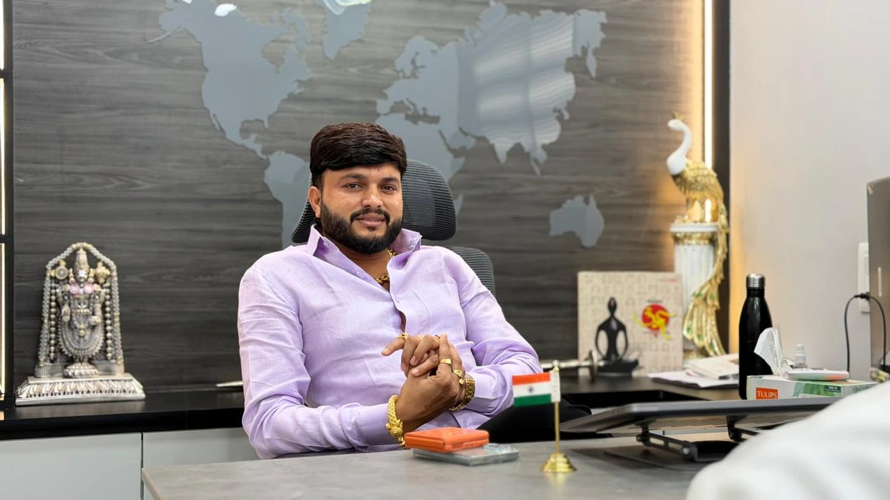 Sachin Narwade Patil seated in the Maaax office